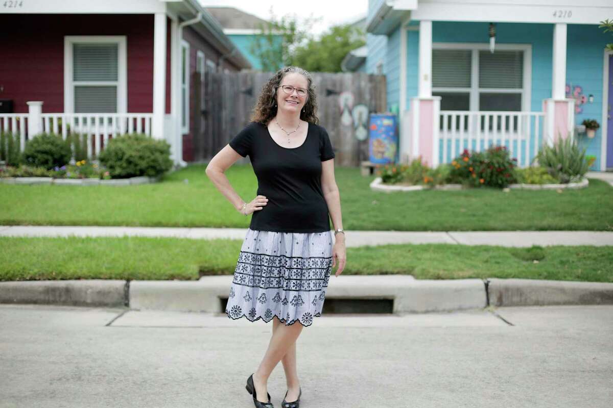 Mary Lawler, executive director of Avenue CDC, a nonprofit that develops affordable housing in Houstonat one of their developments on Thursday, Aug. 1, 2019 in Houston.