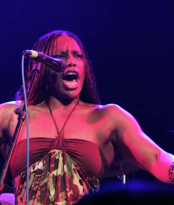 Tiffany Jackson belts it out in concert.