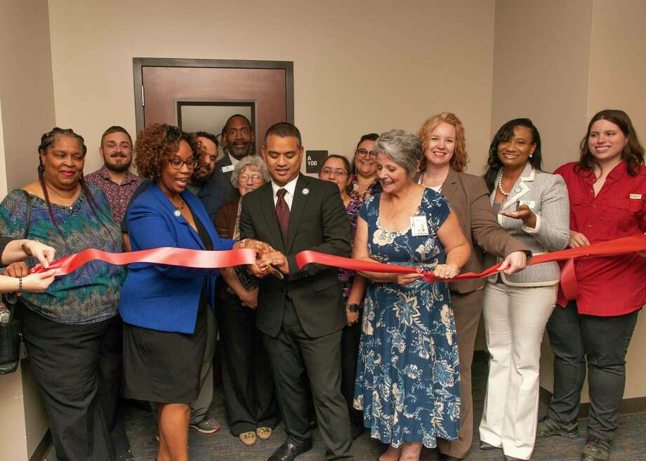 Lone Star College - North Harris opened their new food bank, CAT-5 Cupboard, on Sept. 25 to current students in an effort to alleviate food insecurity. Photo: Courtesy Of Lone Star College - North Harris