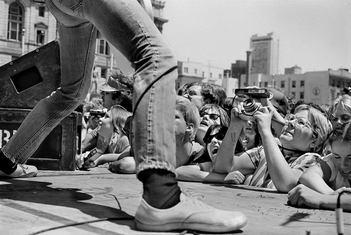 "Ramones free concert, Civic Center Plaza, San Francisco, 1979" is one of the photos in Michael Jang's new monograph "Who is Michael Jang?" Jang's works are currently on exhibit at the McEvoy Foundation for the Arts in San Francisco. For a selection of his images, continue through the gallery.