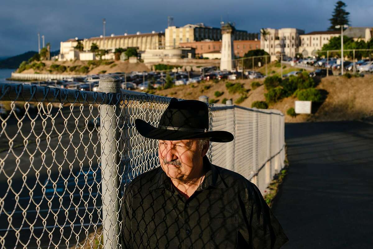 Marvin Mutch, director of advocacy for Prisoner Reentry Network, stands for a portrait in front of San Quentin State Prison in San Quentin, Calif, on Friday, September 27, 2019.