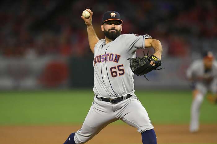 Houston Astros pitcher Brandon Backe during a spring training