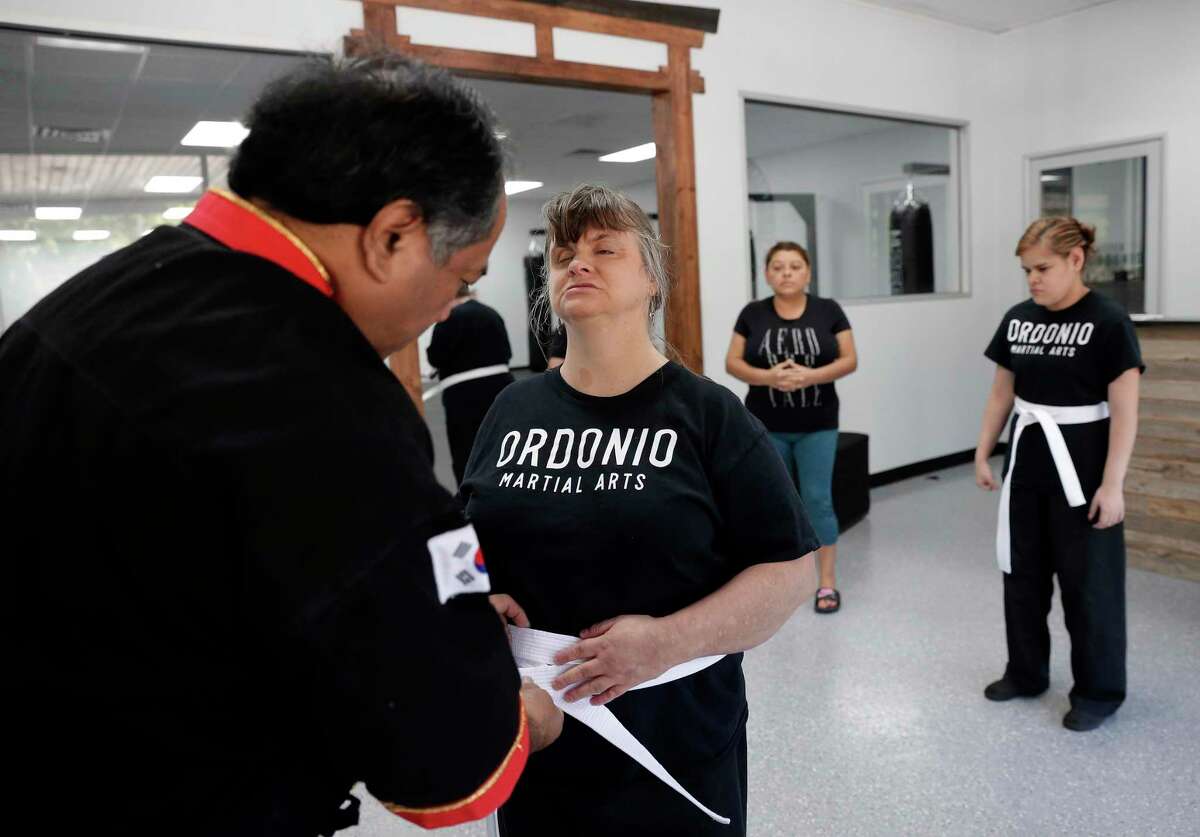 Kingwood martialarts studio teaches selfdefense to visually impaired