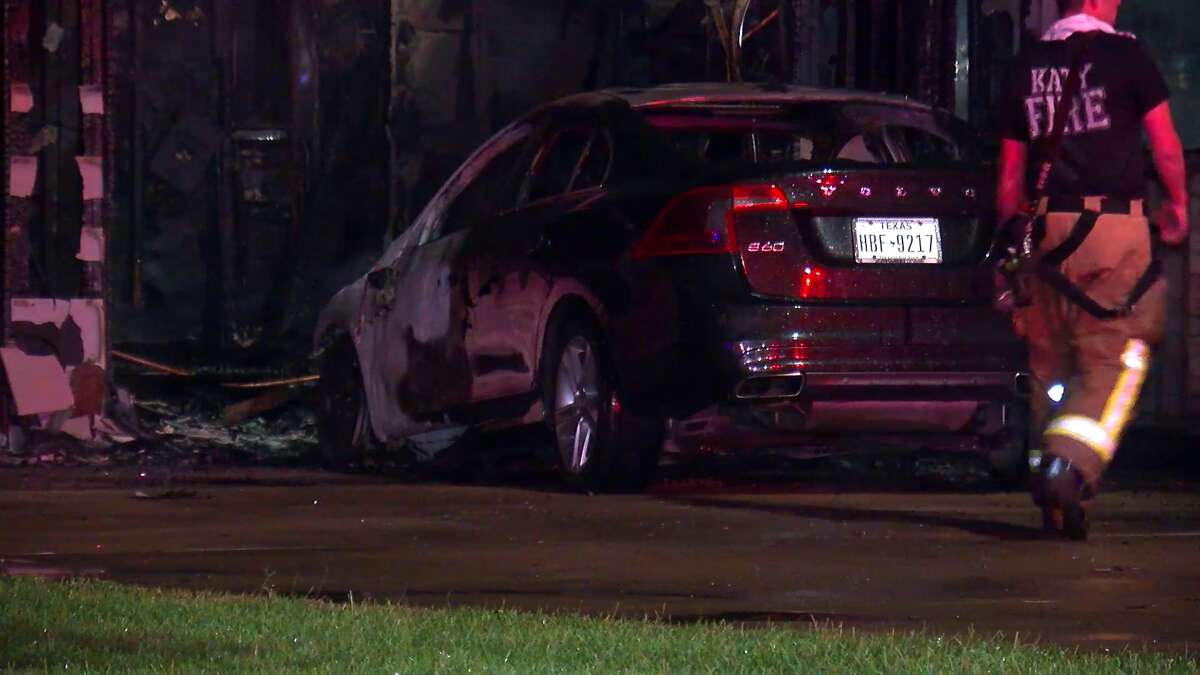 Twoalarm fire in Katy burns down home