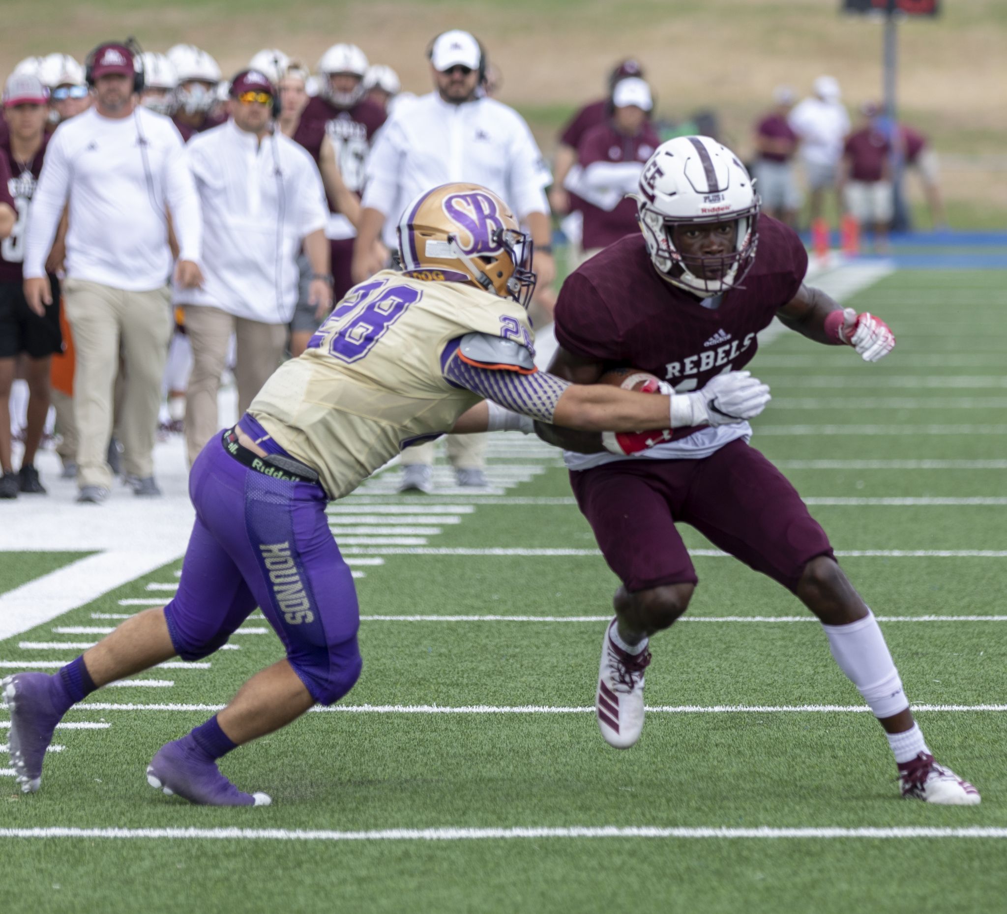 HS FOOTBALL Rebels crush San Benito to go to 50