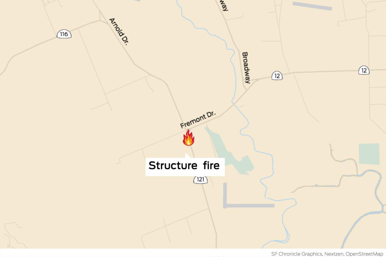 Structure fire contained in Sonoma County