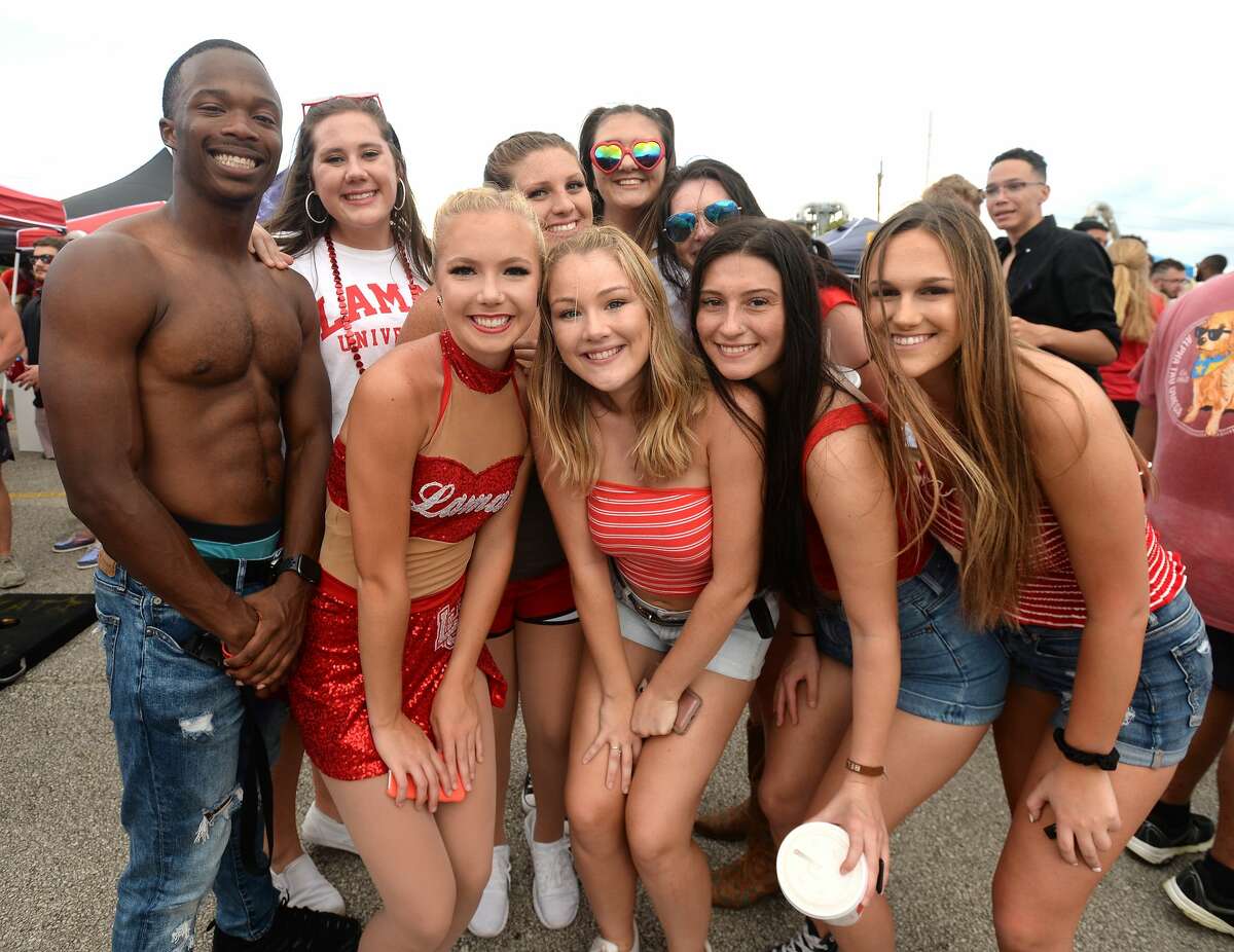 Lamar students and other fans celebrate homecoming at Fan Fest before kick-off against Stephen F. Austin Saturday. Photo taken Saturday, September 28, 2019 Kim Brent/The Enterprise