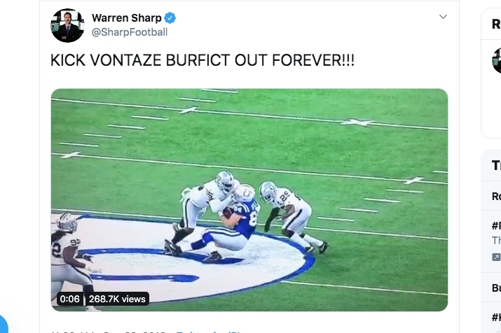 NFL suspends Raiders linebacker Vontaze Burfict for rest of season over  helmet-to-helmet hit