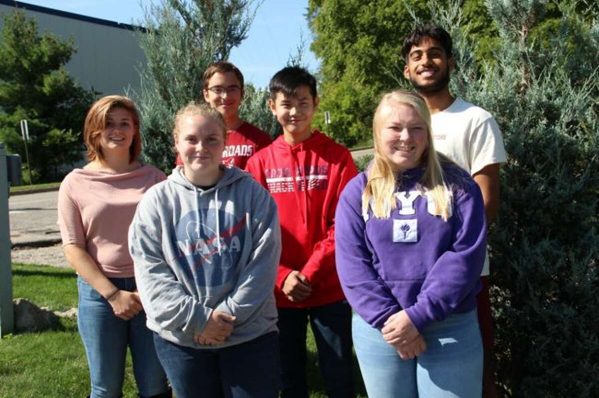 Pictured is the underclassmen homecoming court. From left to right, students representing the underclassman are Cody Skinner (junior), Abi McDonald (freshman), Joey Gardei (junior), Jackie Zhou (freshman), Clara Hund (sophomore) and Raj Singh (sophomore). (Courtesy photo)