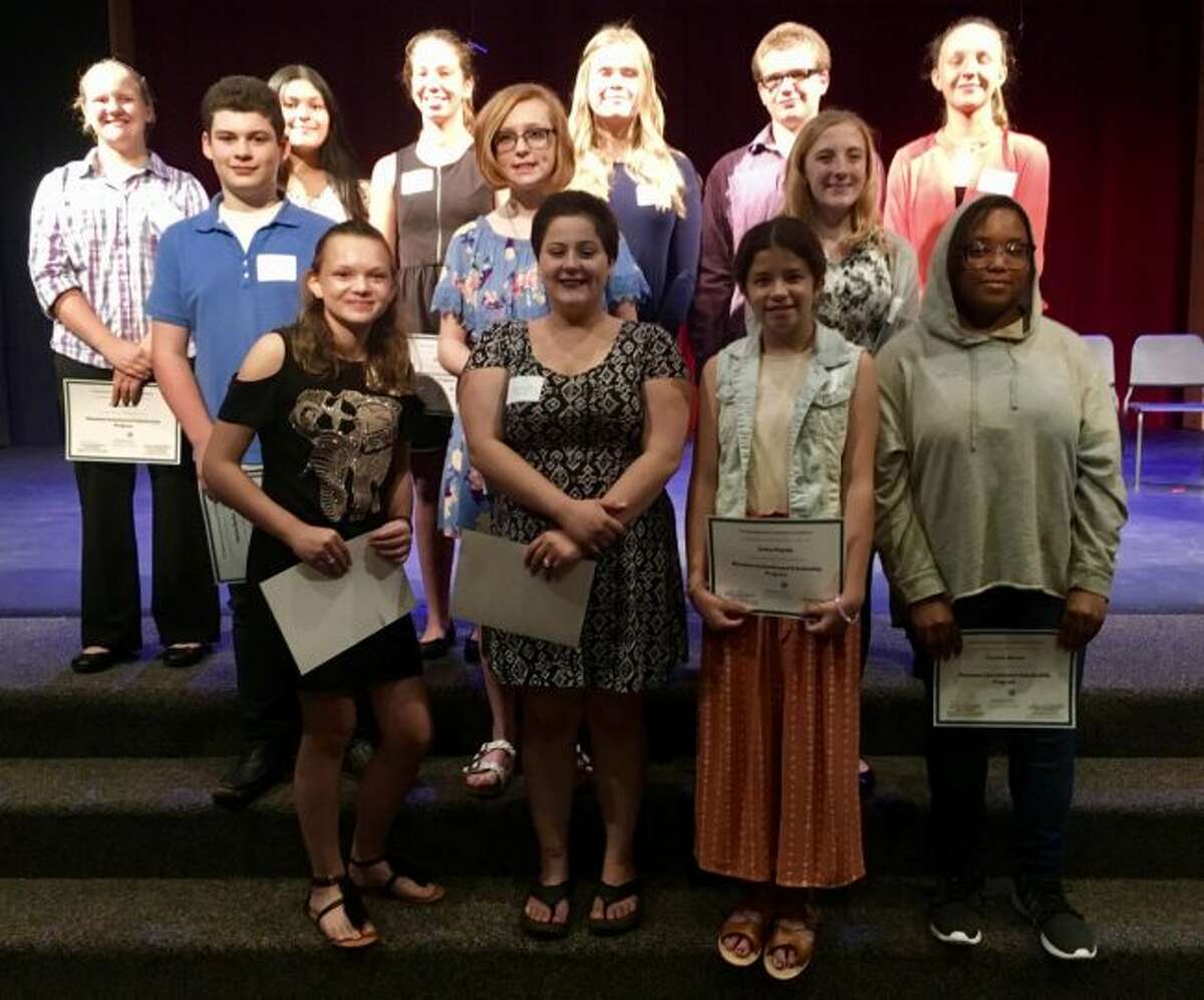 On Tuesday evening the Manistee County Community Foundation’s Manistee Commitment Scholarship Program inducted 20 new members into the class of 2023 in a ceremony held at the West Shore Community College Center State Theater.