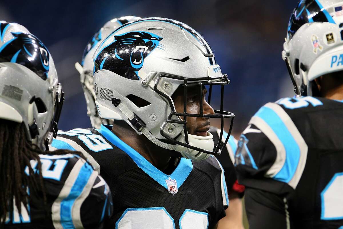 Carolina Panthers free safety Mike Adams (29) talks to his teammates during warmups before an NFL football game against the Detroit Lions in Detroit, Michigan USA, on Sunday, November 18, 2018. (Photo by Amy Lemus/NurPhoto via Getty Images)