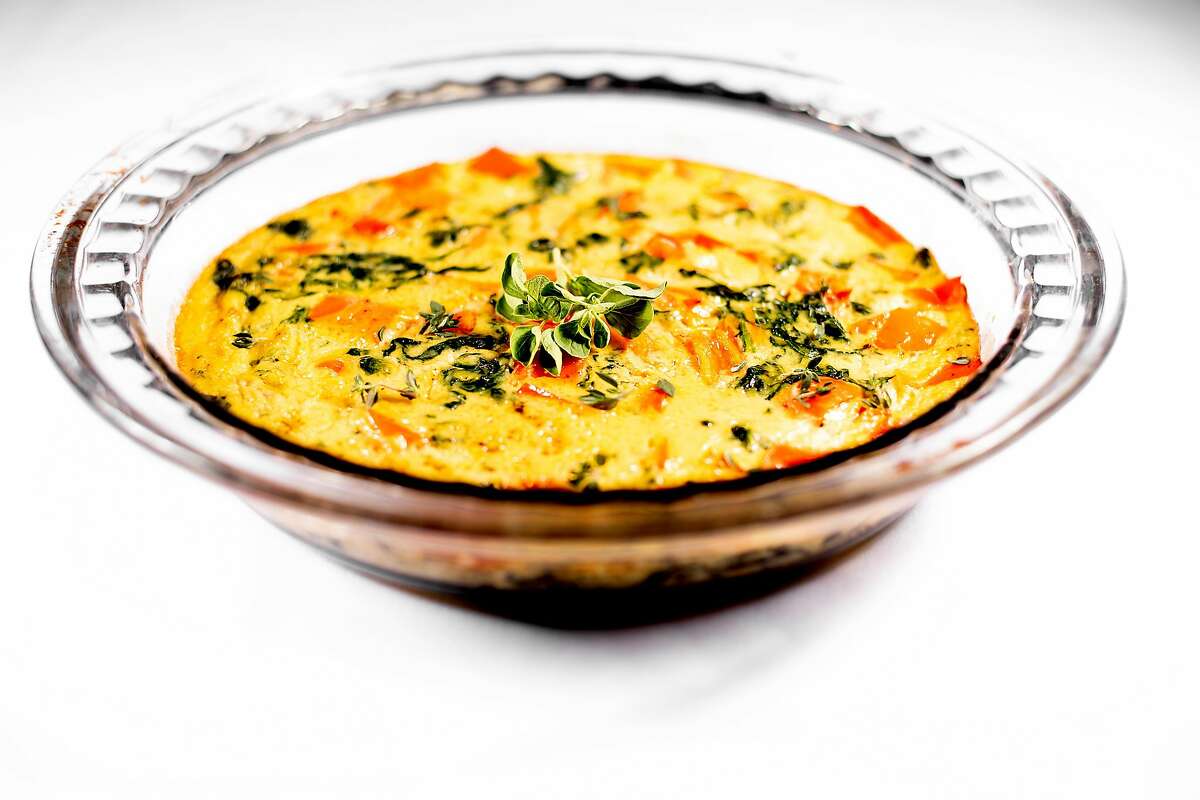 A vegan frittata with Just Egg is pictured on Thursday, Sept. 19, 2019, in San Francisco.