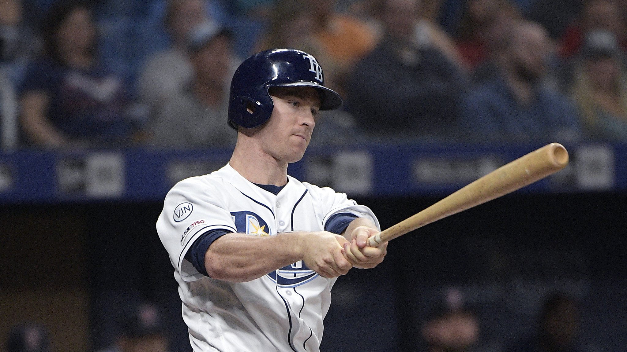 Tampa Bay Rays second baseman Eric Sogard (9) sports his Players