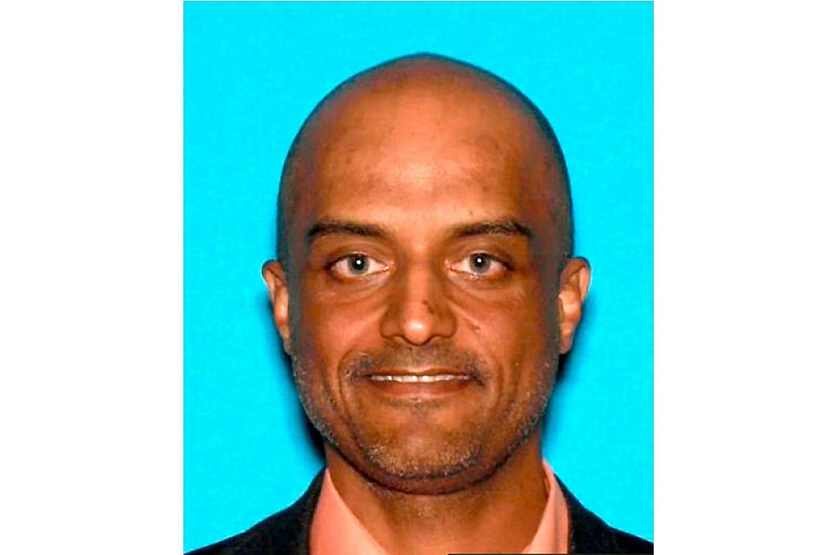 This undated photo provided by the Santa Cruz County Sheriff's Office shows Tushar Atre who was kidnapped from his home during a crime. Authorities say the 50-year-old owner of a digital marketing company was abducted on Tuesday, Oct. 1, 2019, from his home in Santa Cruz, Calif., and the man's white BMW was later located along with a dead body, which has not been identified.
