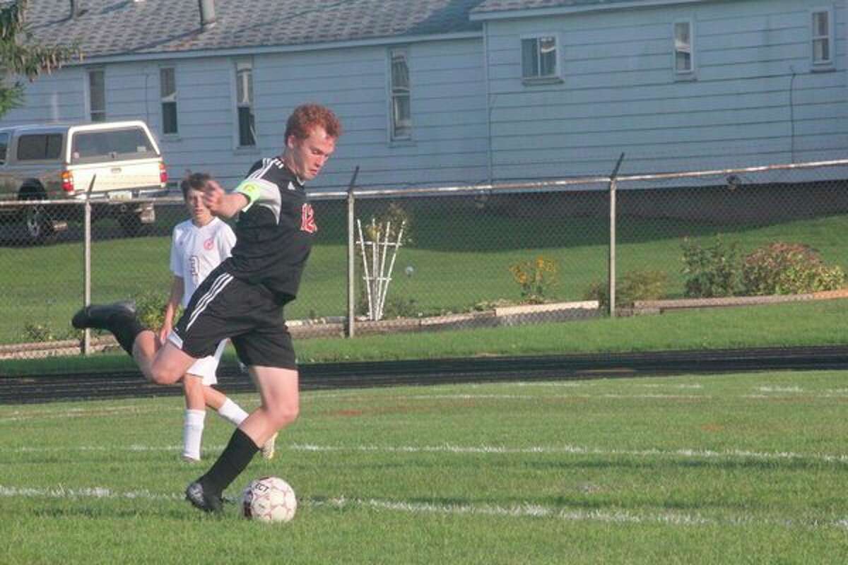 Reed CIty's Ethan Maddox continues to have a strong scoring season. (Herald Review photo/John Raffel)