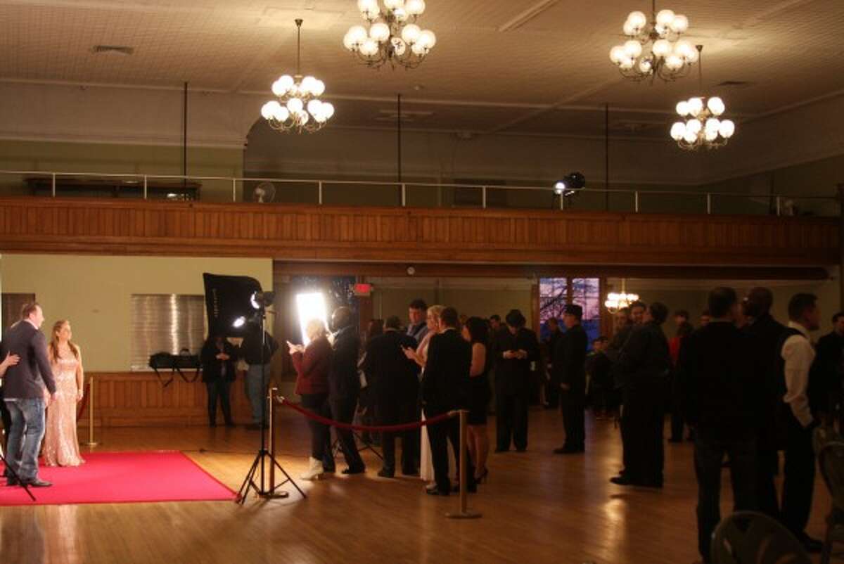 Before the premiere of "Do You Believe?" Friday at the Ramsdell Theatre in Manistee, a red carpet event took place for members of the cast and crew as well as their families. A red carpet and backdrop, featuring the film's logo, was set up for pictures to be taken. (Sean Bradley/News Advocate)