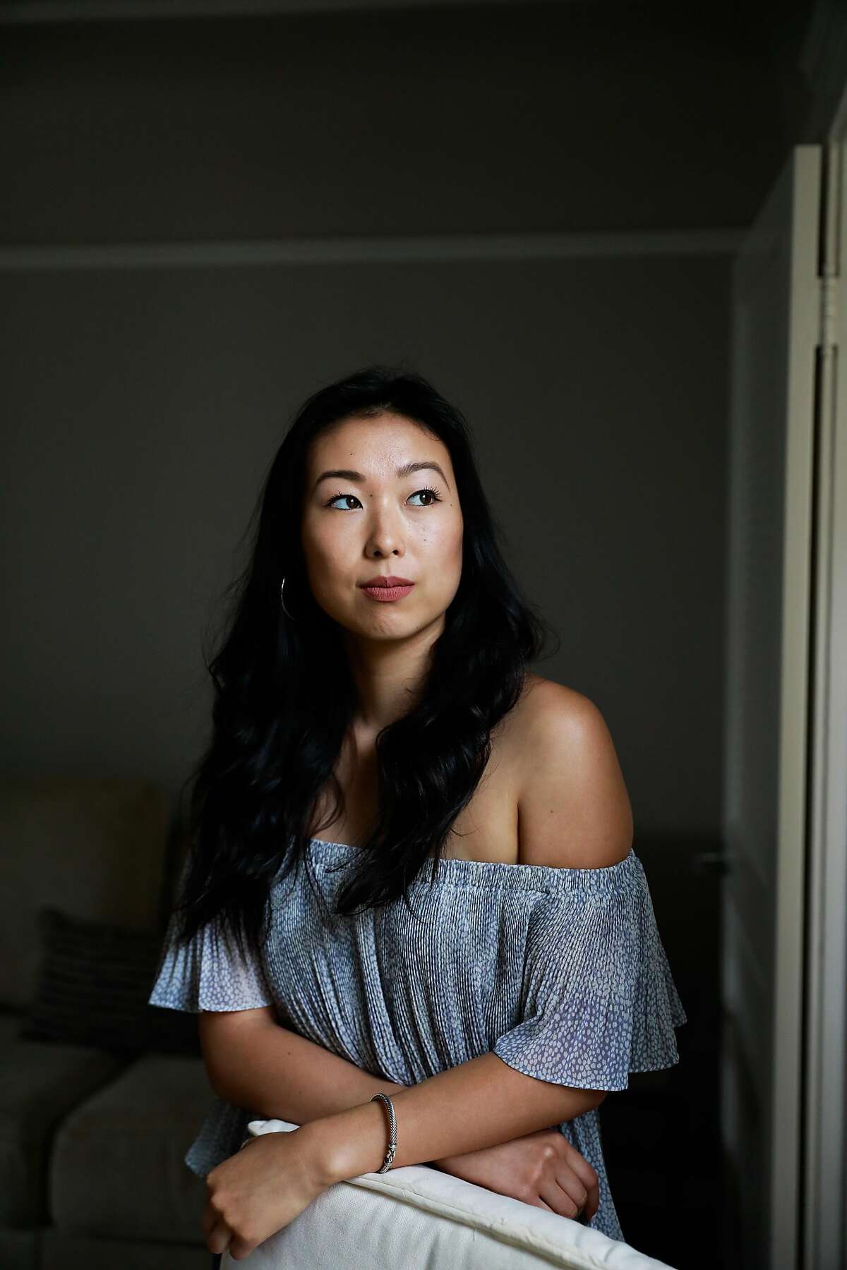 Allie Tong poses for a portrait in San Francisco, California, on Sunday, Sept. 22, 2019. She previously worked for Cooke Shoppe restaurant and is owed thousands in back pay.
