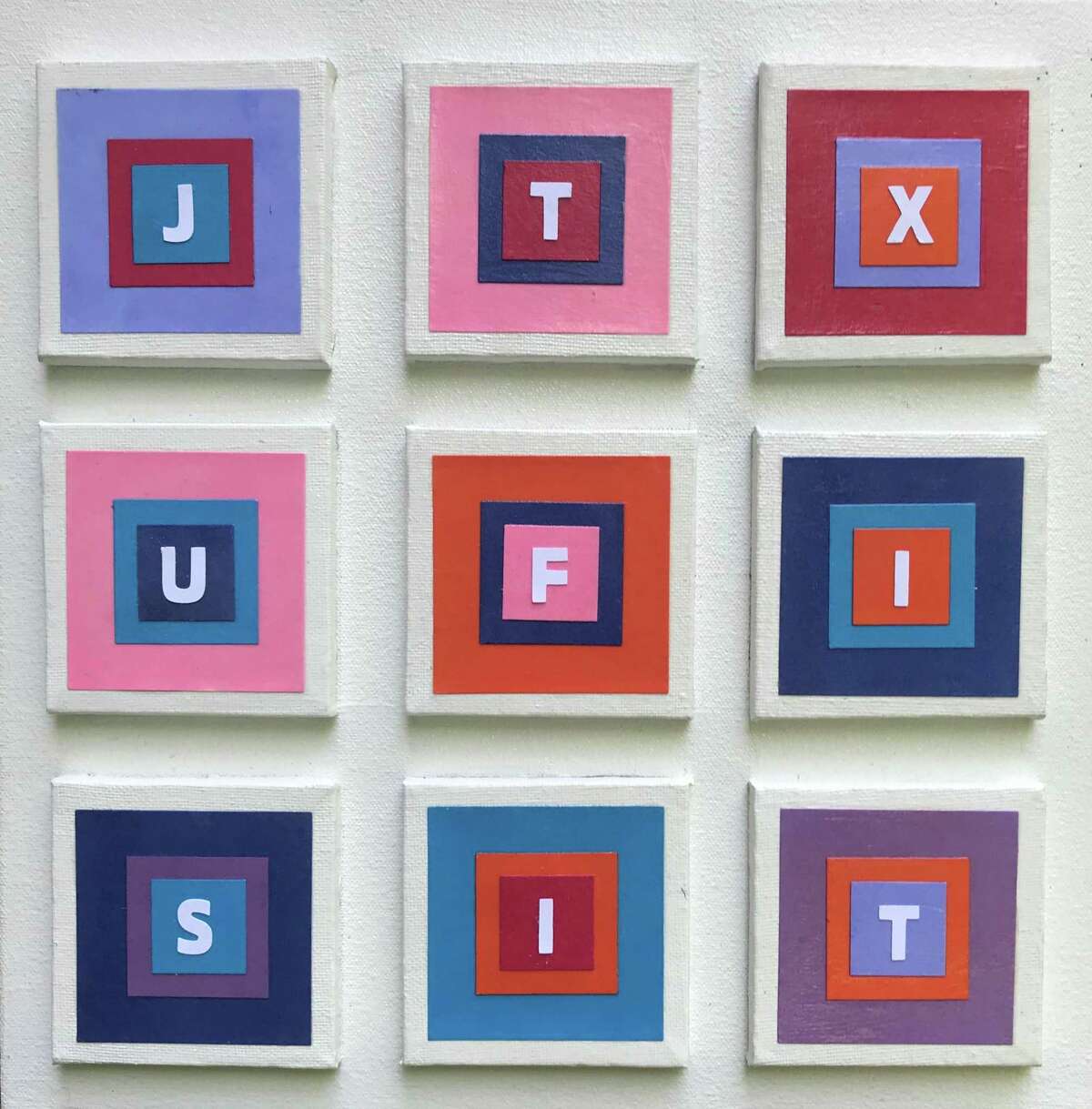 Marian Wulffleff’s “Reasonable Request” will be featured in the “Art & Text” exhibit at the Wilton Library.