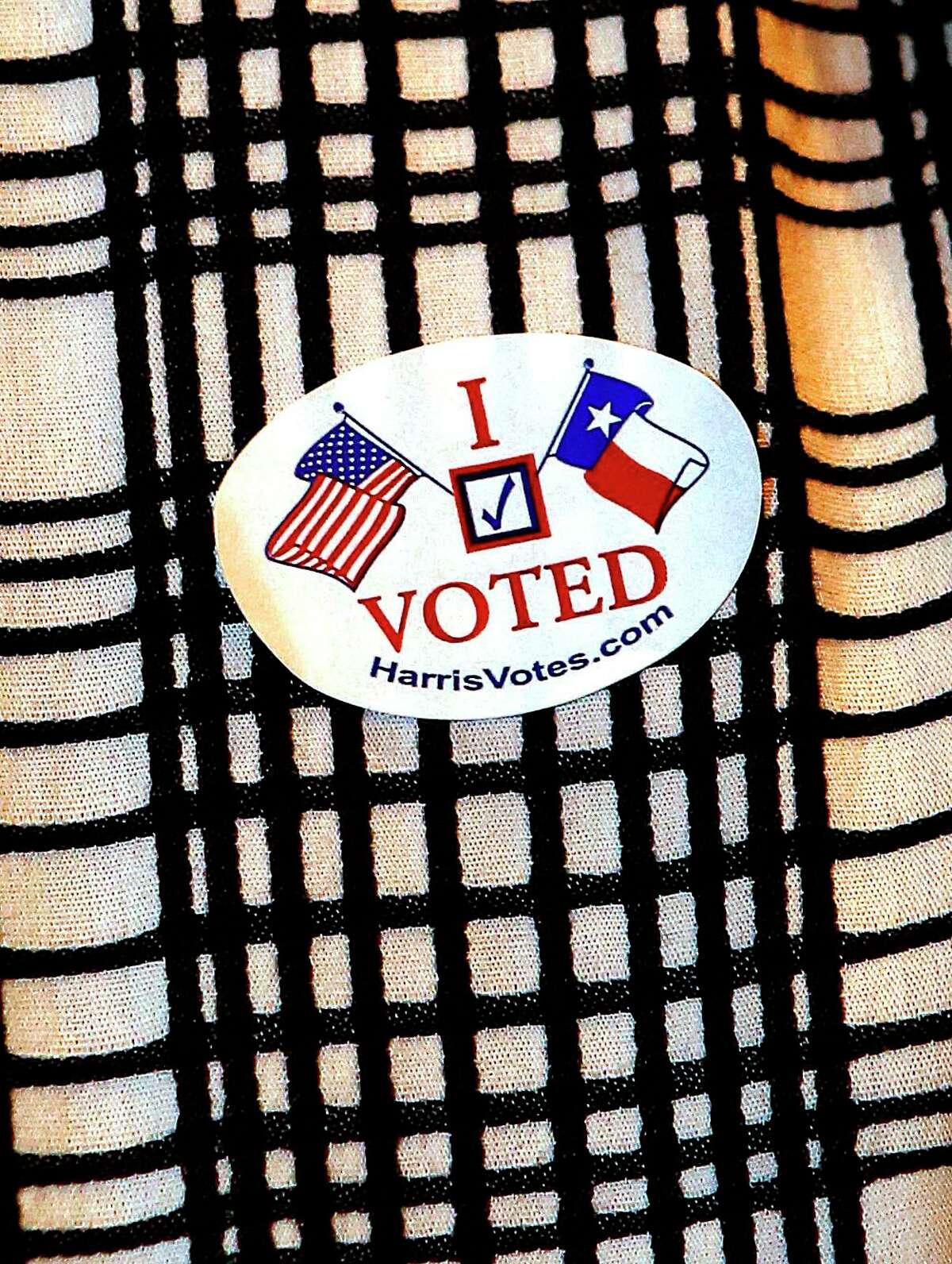 The new "I Voted" sticker from 2015, in Houston.