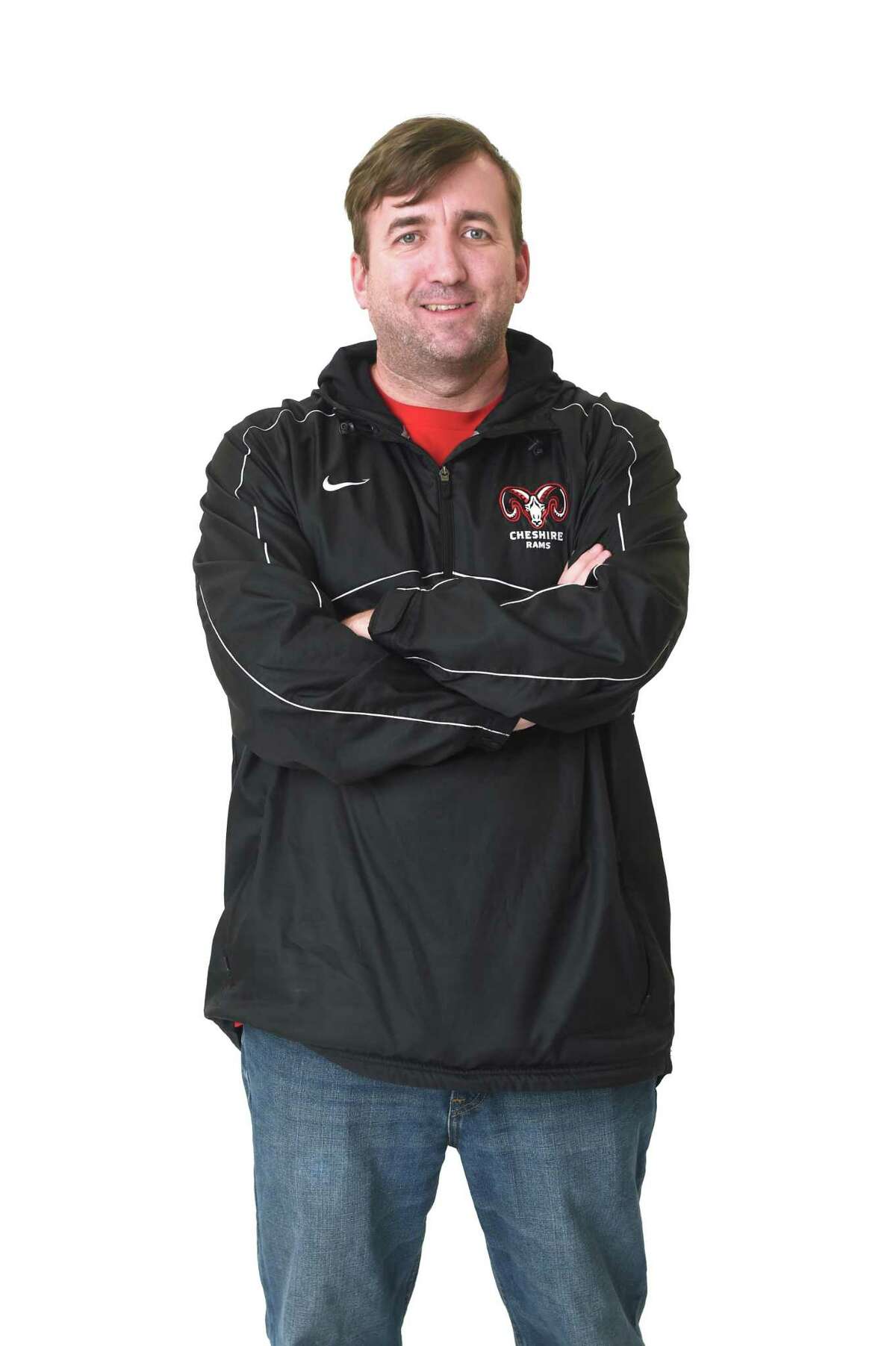 Cheshire boys swimming coach Kevin Reeder.