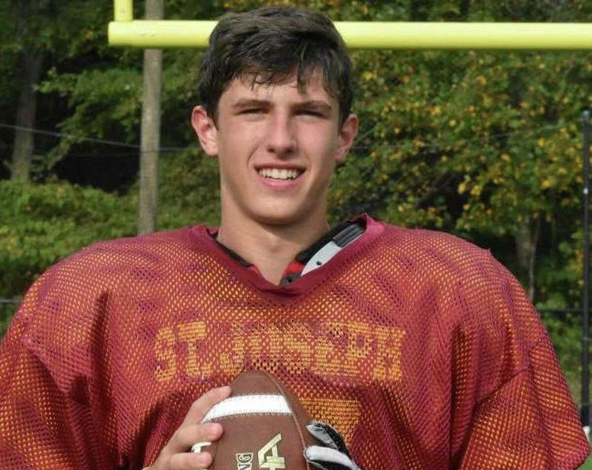 St. Joseph quarterback Jack Wallace will lead the 3-0 Cadets tonight against 3-0 New Canaan.