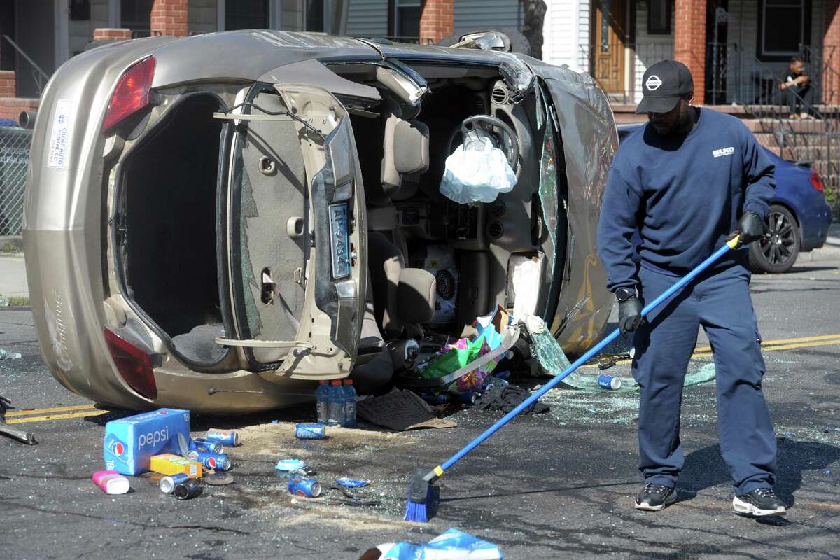 Bridgeport firefighters extricate 1 after crash