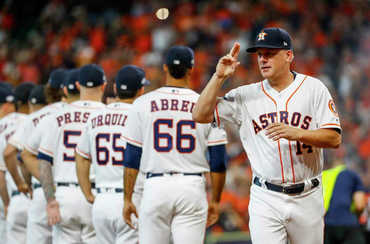 A.J. Hinch has managed the Astros to three consecutive 100-plus-win seasons, a streak of success unprecedented in club history.