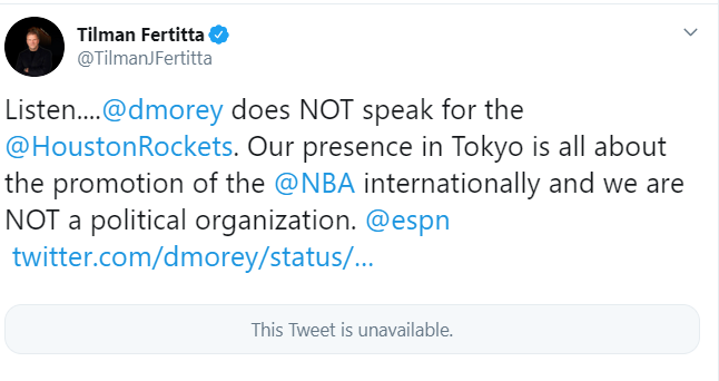 NBA reacts to Daryl Morey's Hong Kong tweet - Eurohoops