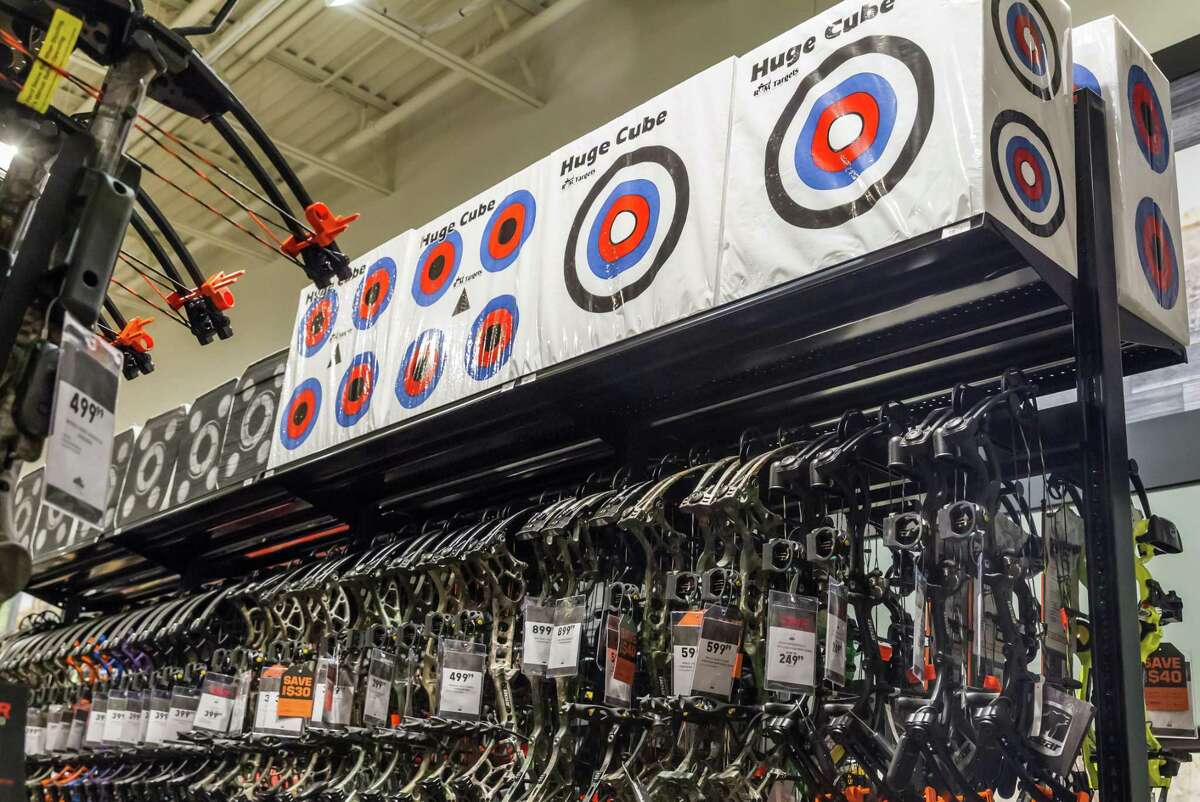 Archery equipment and accessories can be found in the Field & Stream section at Dick's Sporting Goods in Katy.