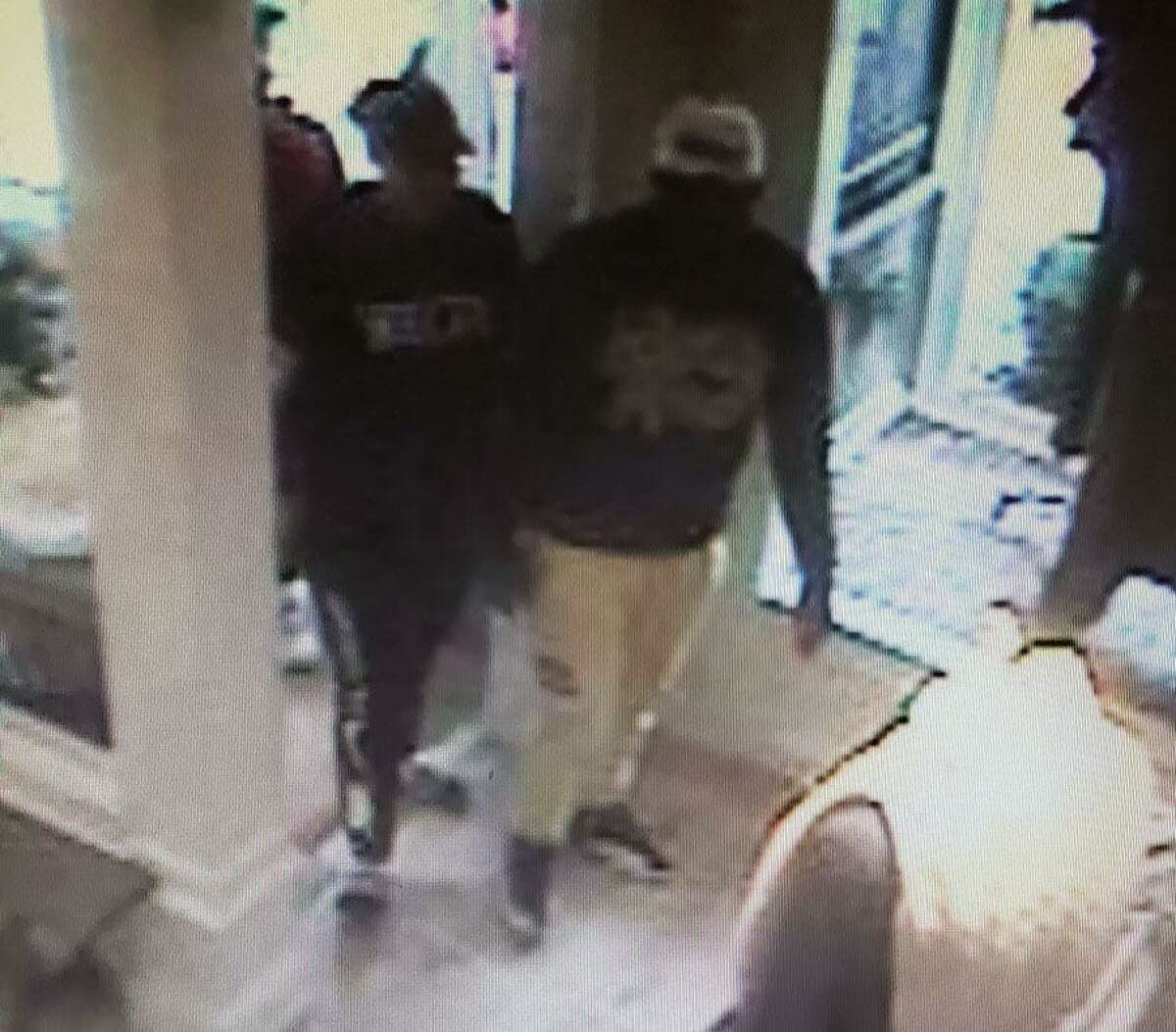 New Canaan Police have released surveillance footage of suspects in a theft at the Ralph Lauren store on Elm Street on Monday, Oct. 7, the third such shoplifting in a five-day span at the same store.