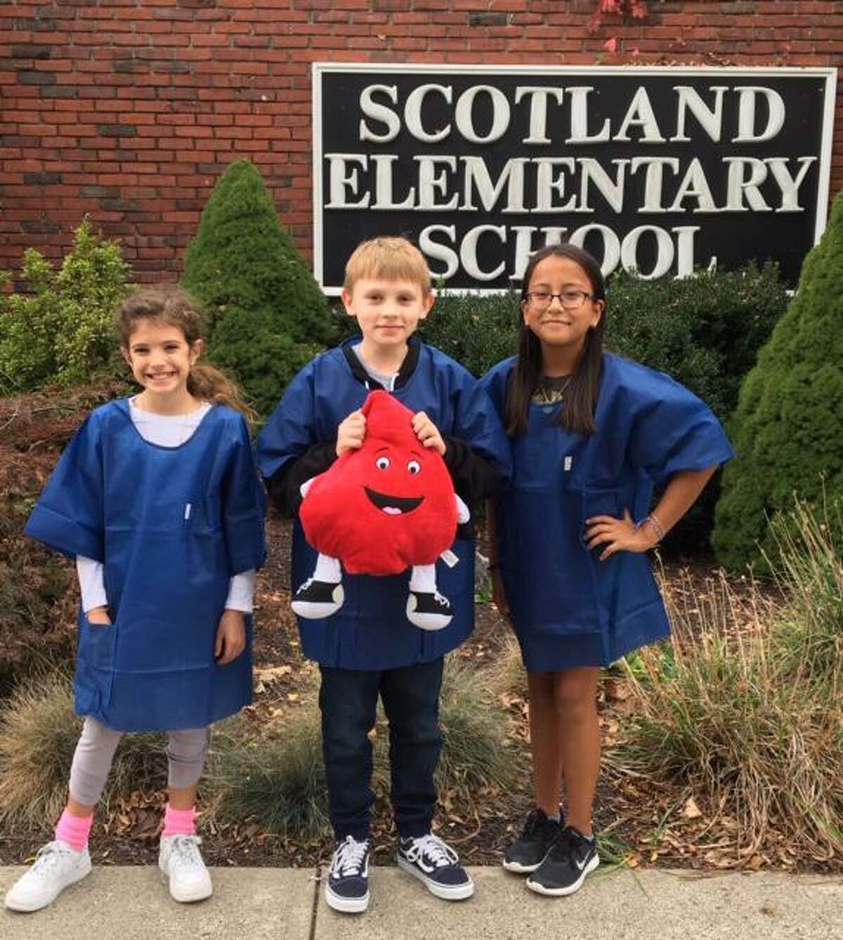 Scotland students, from left to right: Maddie Scholl, Dries Schoenly and Lia Munoz.