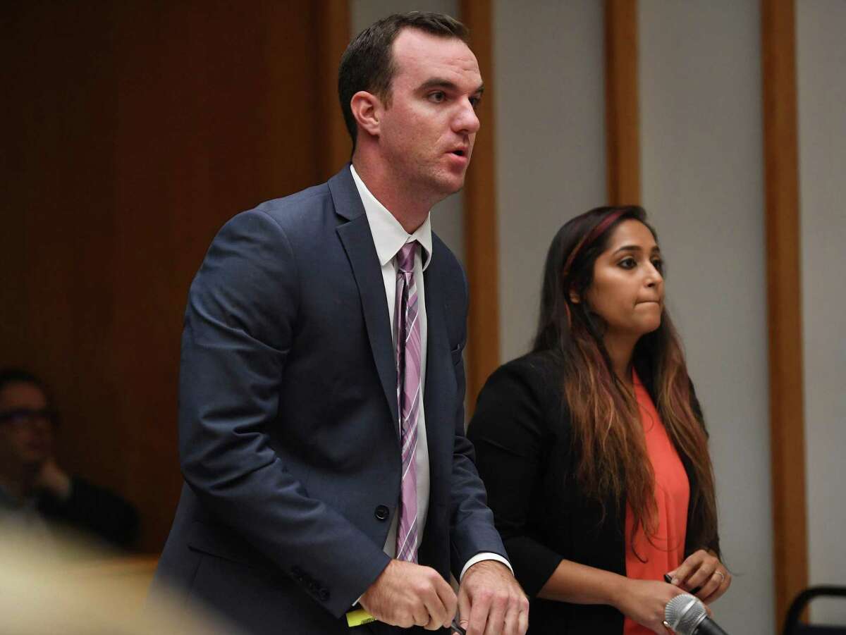 Attorneys for the plaintiffs Brian Ward, left, and Prerna Rao successfully argued last month against a motion to dismiss their challenge to the Bridgeport Mayoral Primary in Superior Court.
