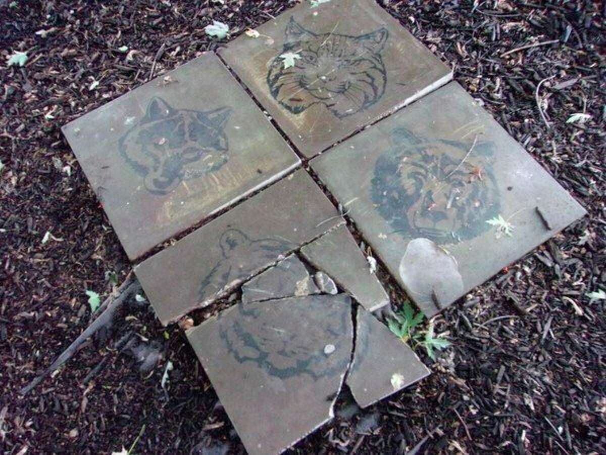 According to the Reed City Police Department, an Eagle Scout project for Boy Scout Troop No. 74 was vandalized in September. In an effort to repair the monument, members of the Reed City community came together to raise approximately $900, and hope to make repairs in the spring. (Courtesy photo)