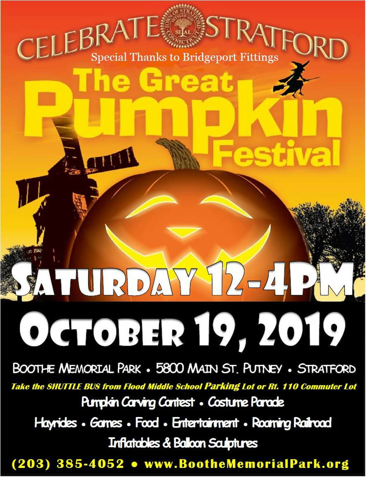 Stratford’s Great Pumpkin Festival is Oct. 19