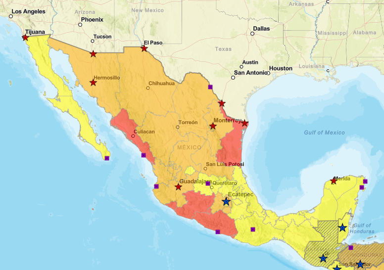 Mexico Safety Map 2021 Is Mexico Safe For Travelers?