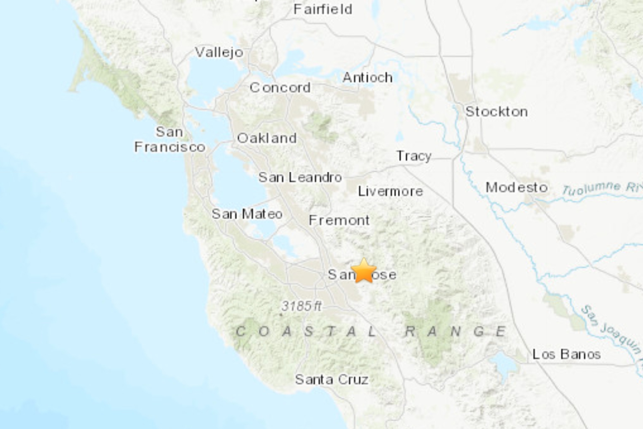 Magnitude 3.4 earthquake jolts San Jose Felt as far north as Vallejo