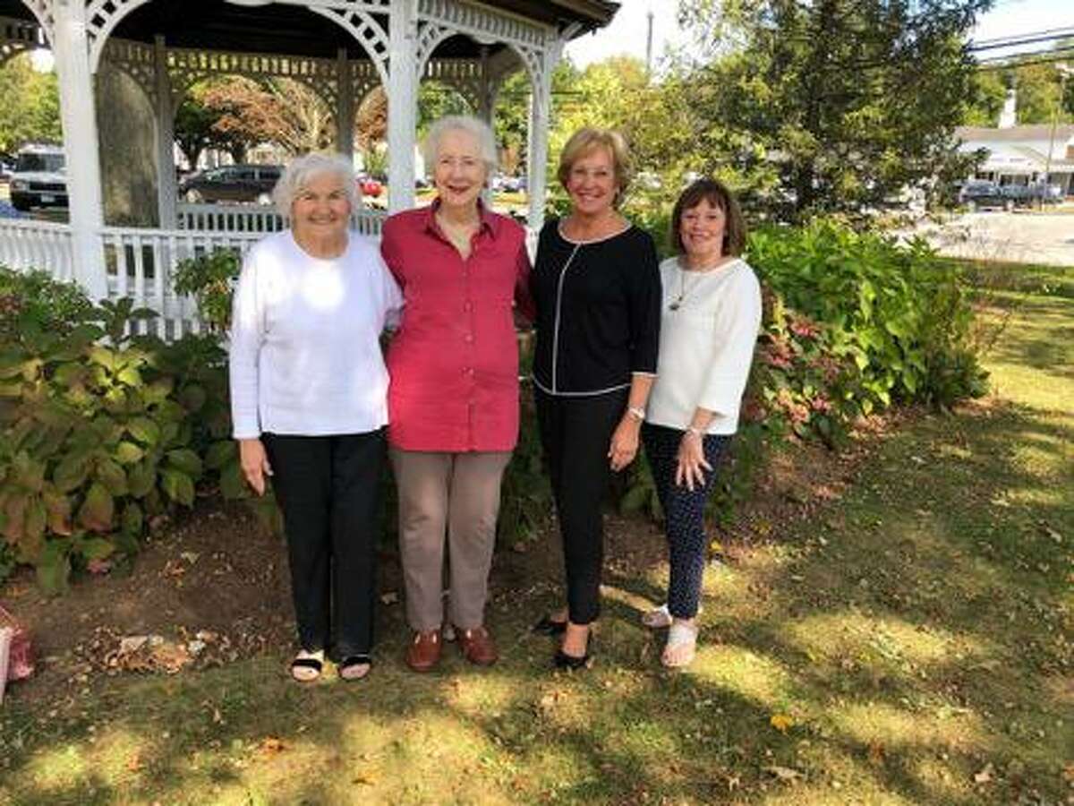 Members of the Wilton Encore Club, from left, Luisa Kelso, Dolores Banta, Betsy Pettit and Jeanne Egut will model fashions at the club's annual fall luncheon and fashion show on Oct. 18.