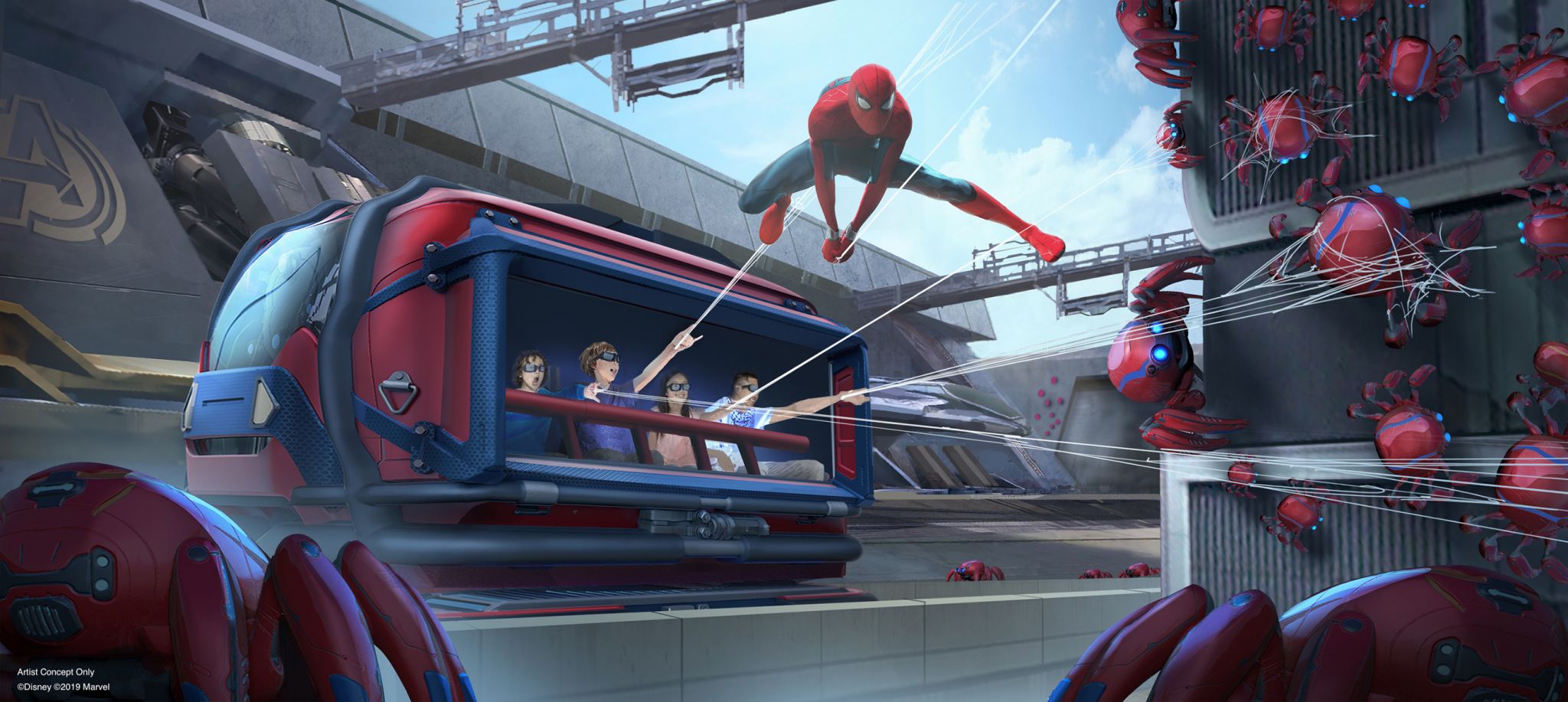 Disneyland Marvel Spider Man Ride