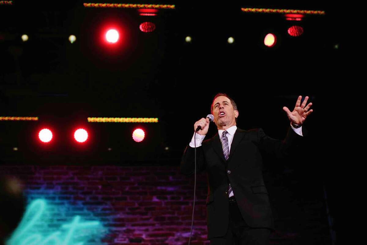 Commanding the Palace stage for 85 minutes in a sleek, dark suit and tie, Jerry Seinfeld showed off a laser sharpness on the foibles of modern life, offering one comedic insight after another in a finely honed routine with never a wasted word nor a missed opportunity.