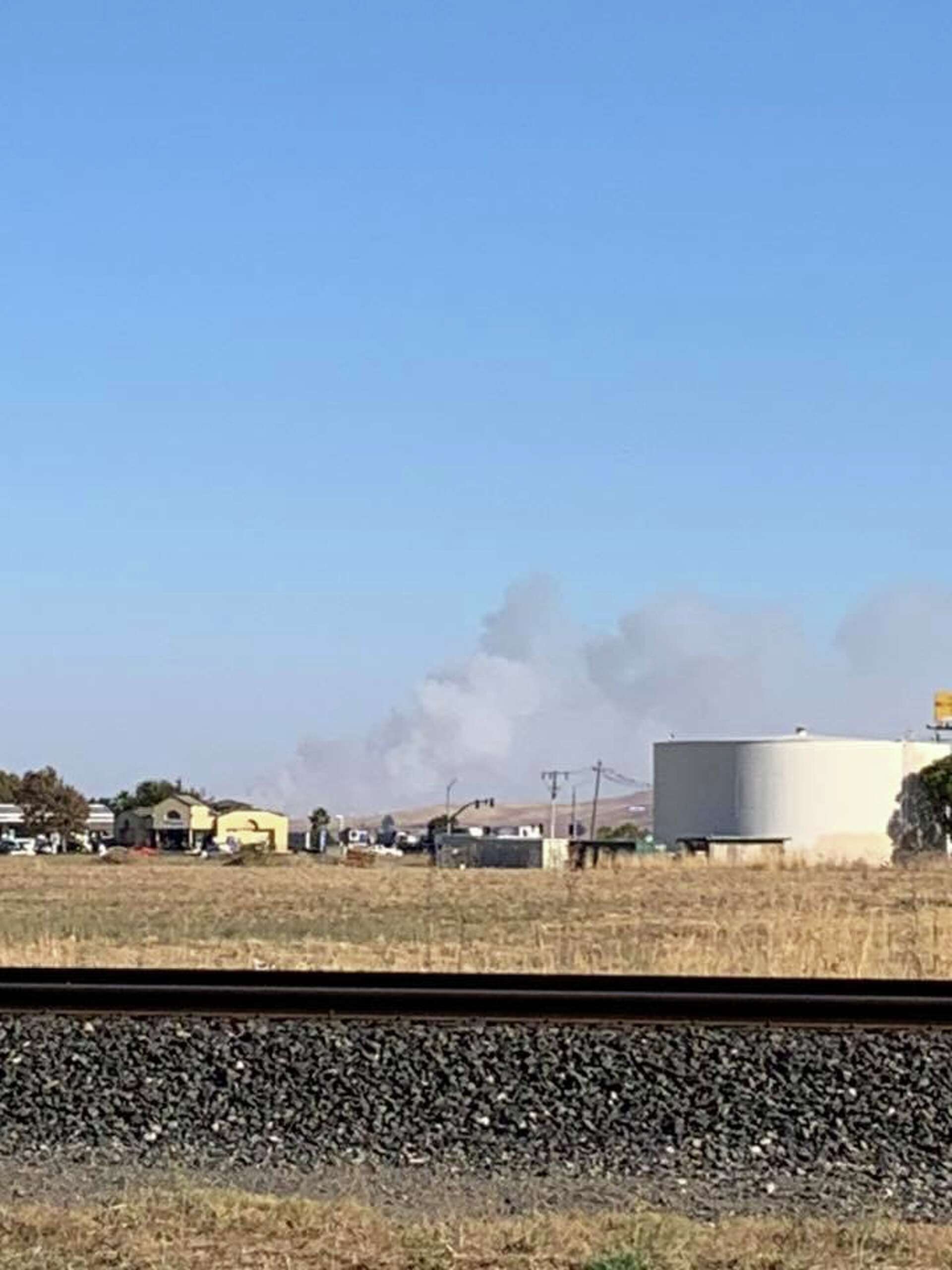 Vegetation fire in Solano County, near Rio Vista, now under control