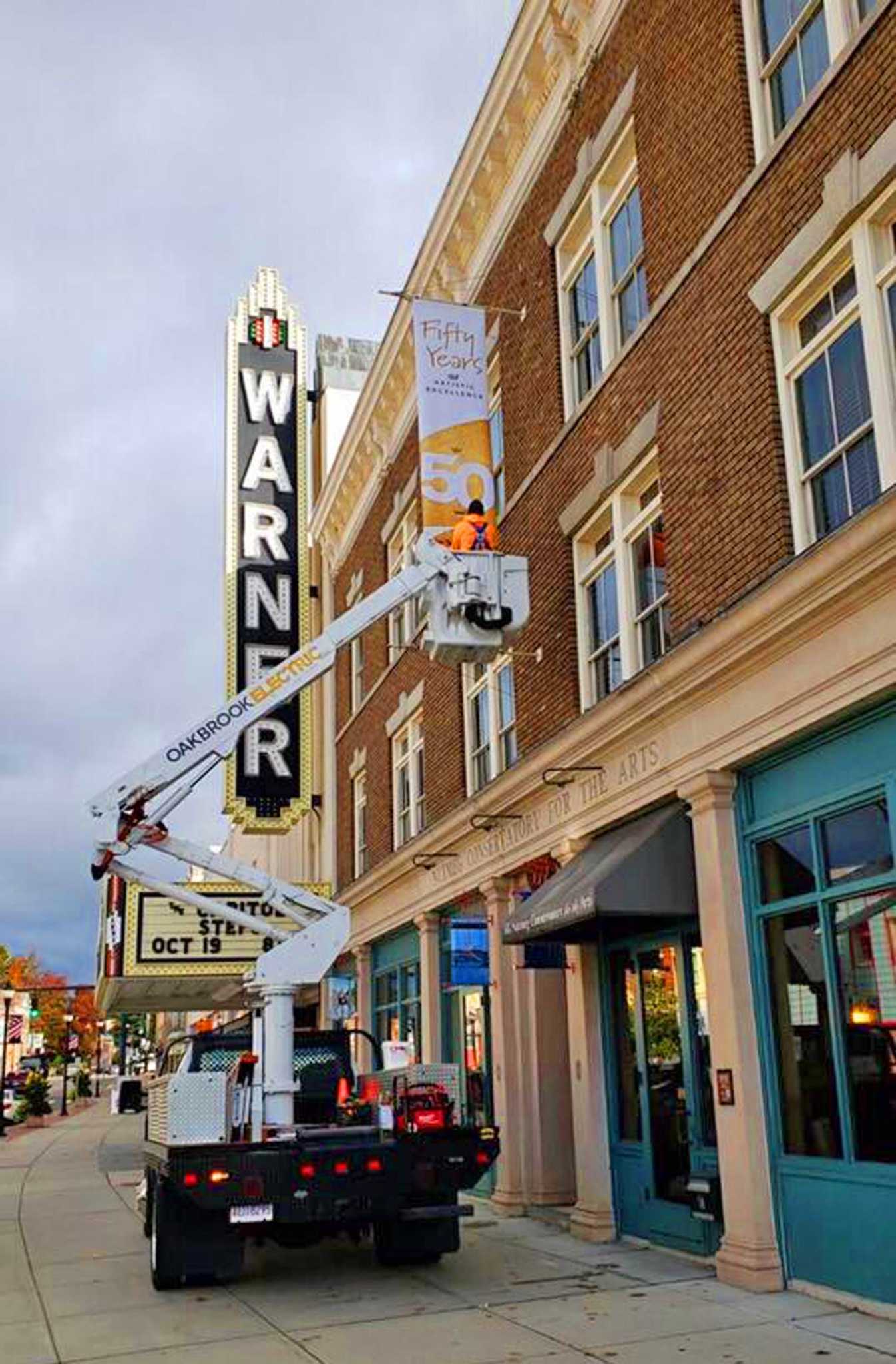 Nutmeg Nuggets New banners grace Nutmeg Ballet façade in Torrington, as family weekend approaches