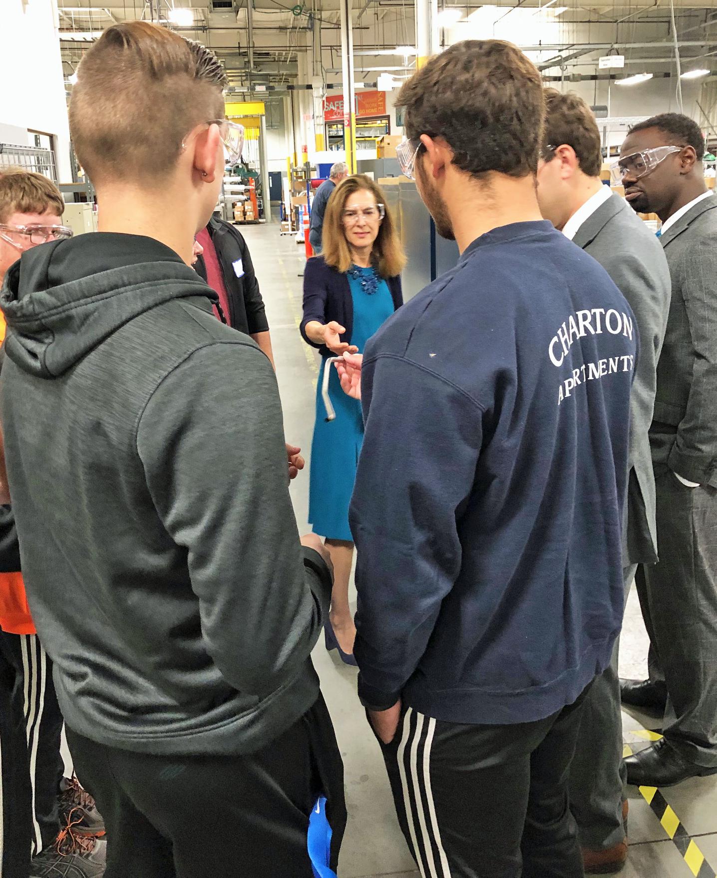 Officials tour Pegasus Manufacturing in Middletown to learn about careers in field