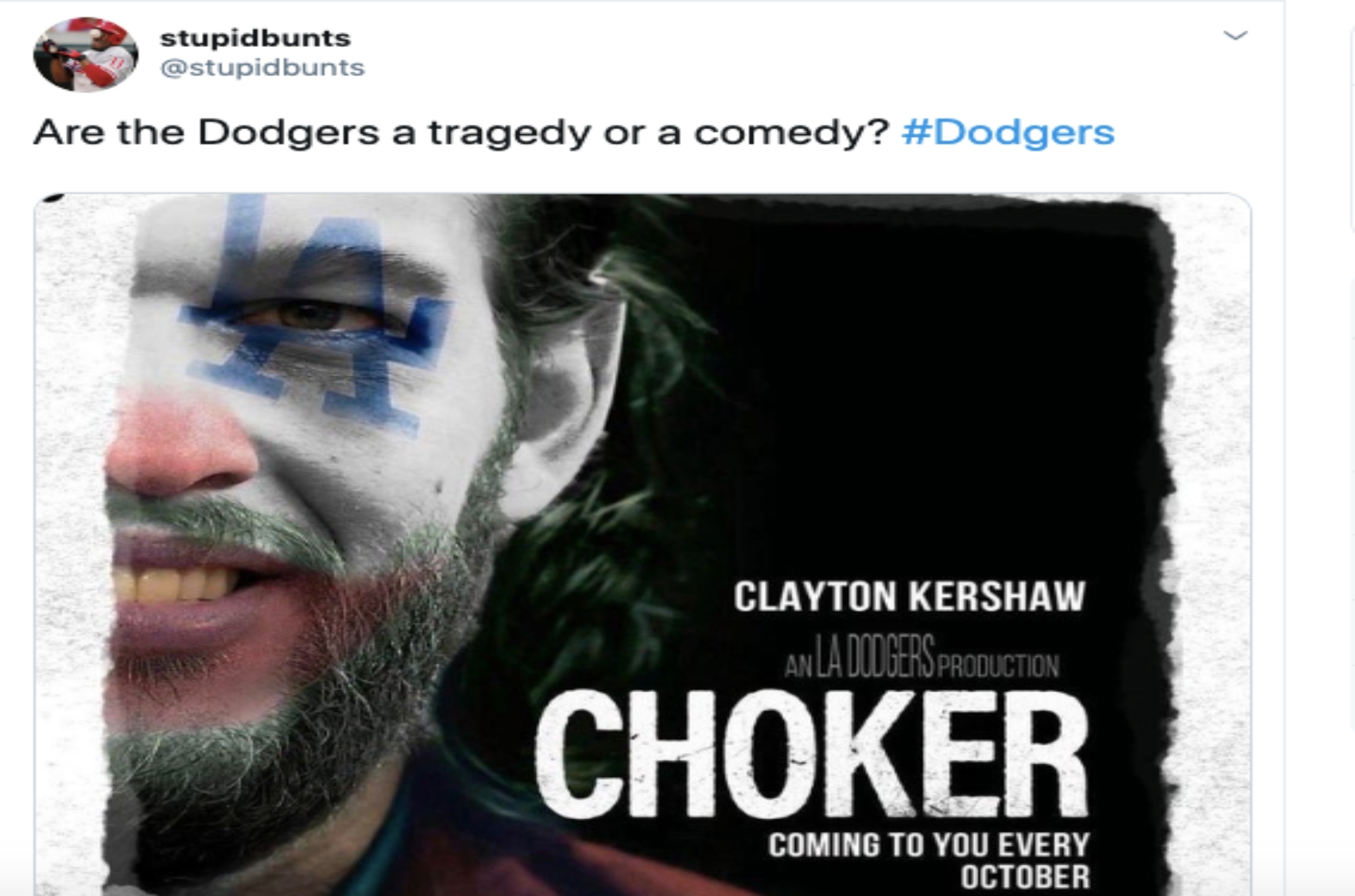 Giants fans mock Dodgers after yet another October collapse