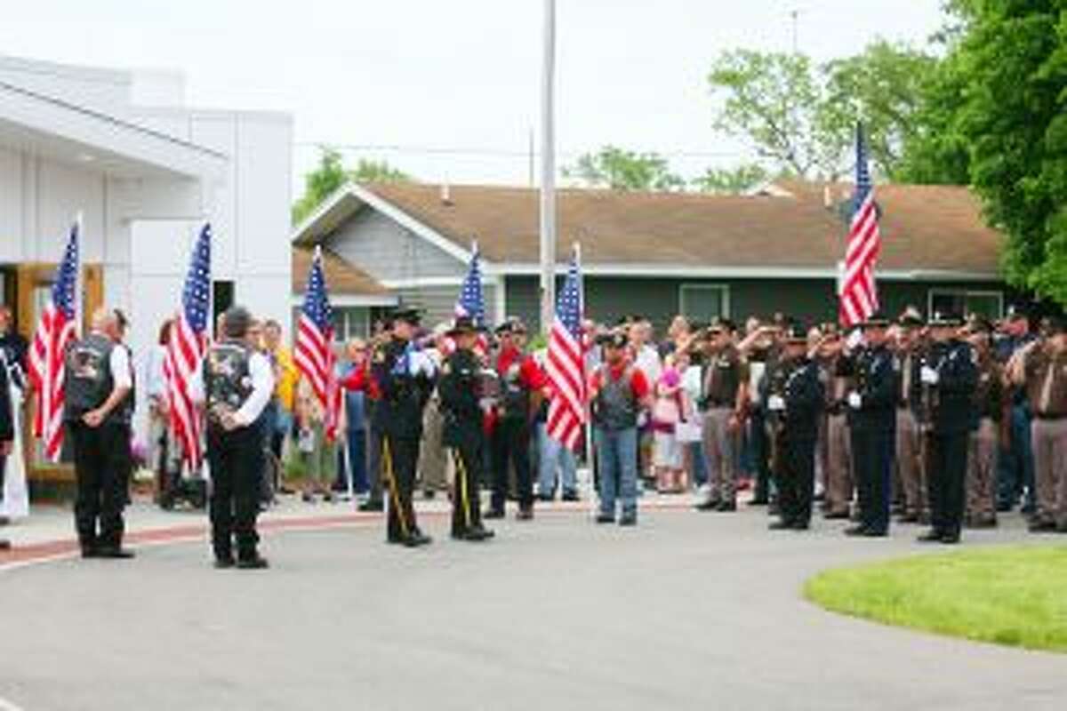 IN MEMORIAM: The family and friends of veteran and former Lake County undersheriff Mike Dermyer were accompanied by hundreds of fellow veterans and law enforcement personnel — from several different departments — in honoring Michael Dermyer on Saturday, June 4.