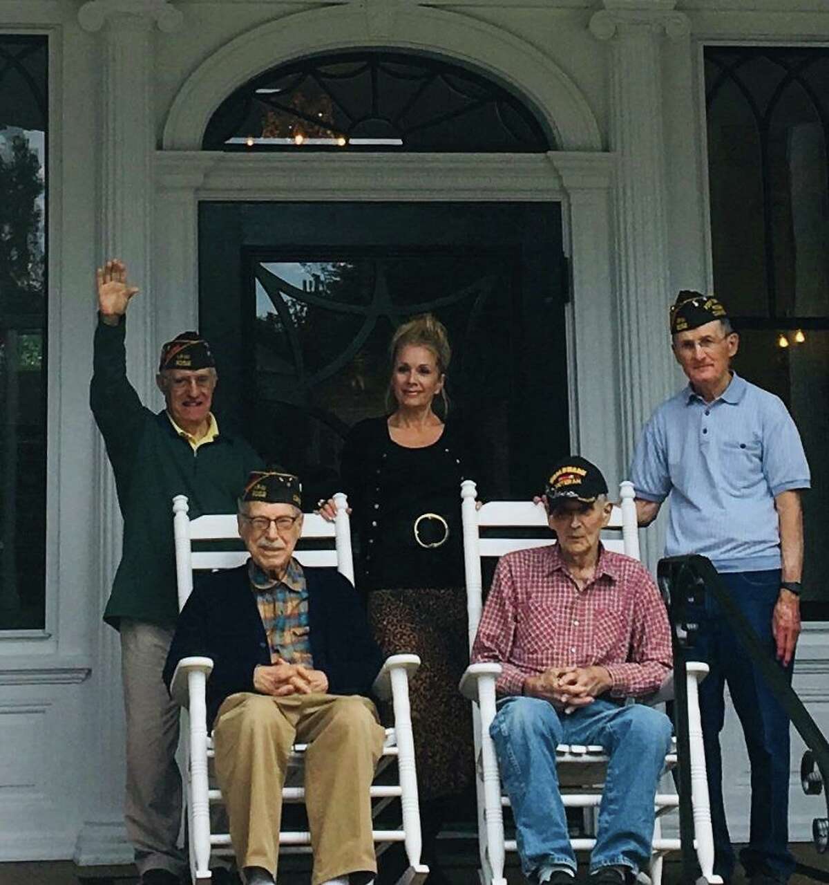 Seated, from left to right: Wally Goodman and George Ventres. Standing, from left to right Dino Calabro, Suzanne Bellagamba Brennan, and Gene Warden.
