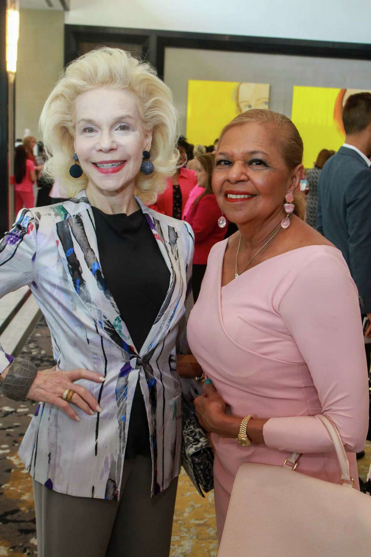 Lynn Wyatt, left, and Dr. Yvonne Cormier at the 10th annual Razzle Dazzle luncheon at the Post Oak Hotel at Uptown on October 10, 2019.