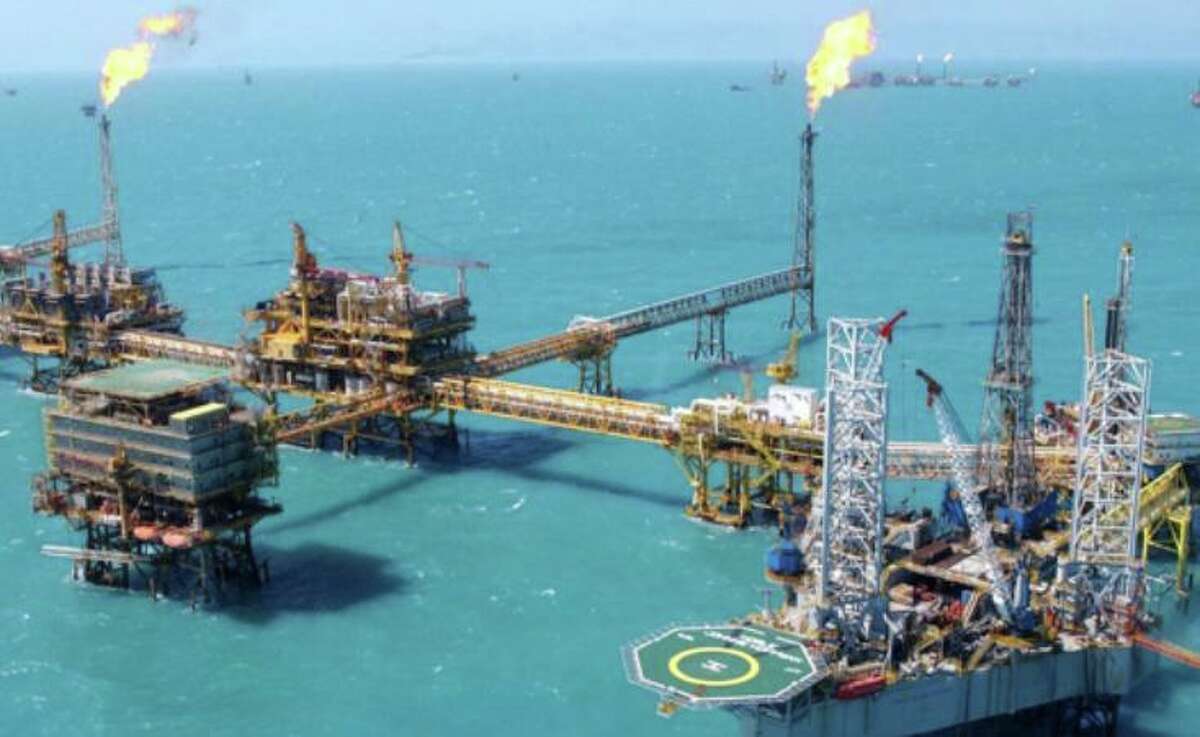 A Pemex platform in the Gulf of Mexico. Mexico’s energy reforms still favor the state-owned oil company, the author notes.