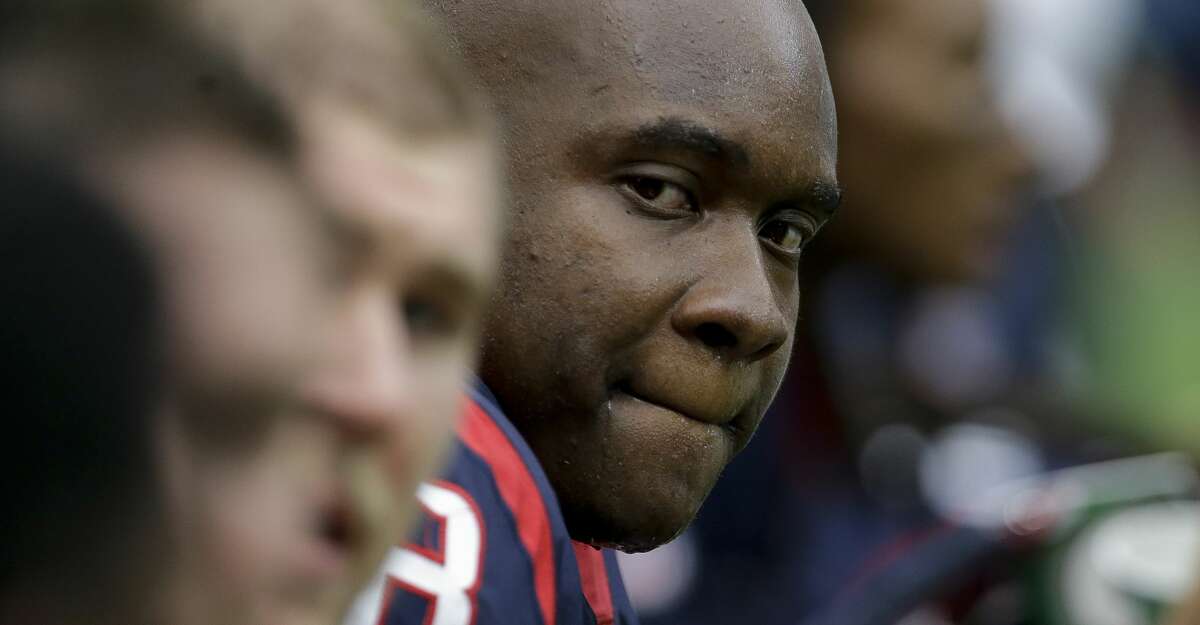Texans offensive tackle Laremy Tunsil left Sunday's game with a shoulder injury.