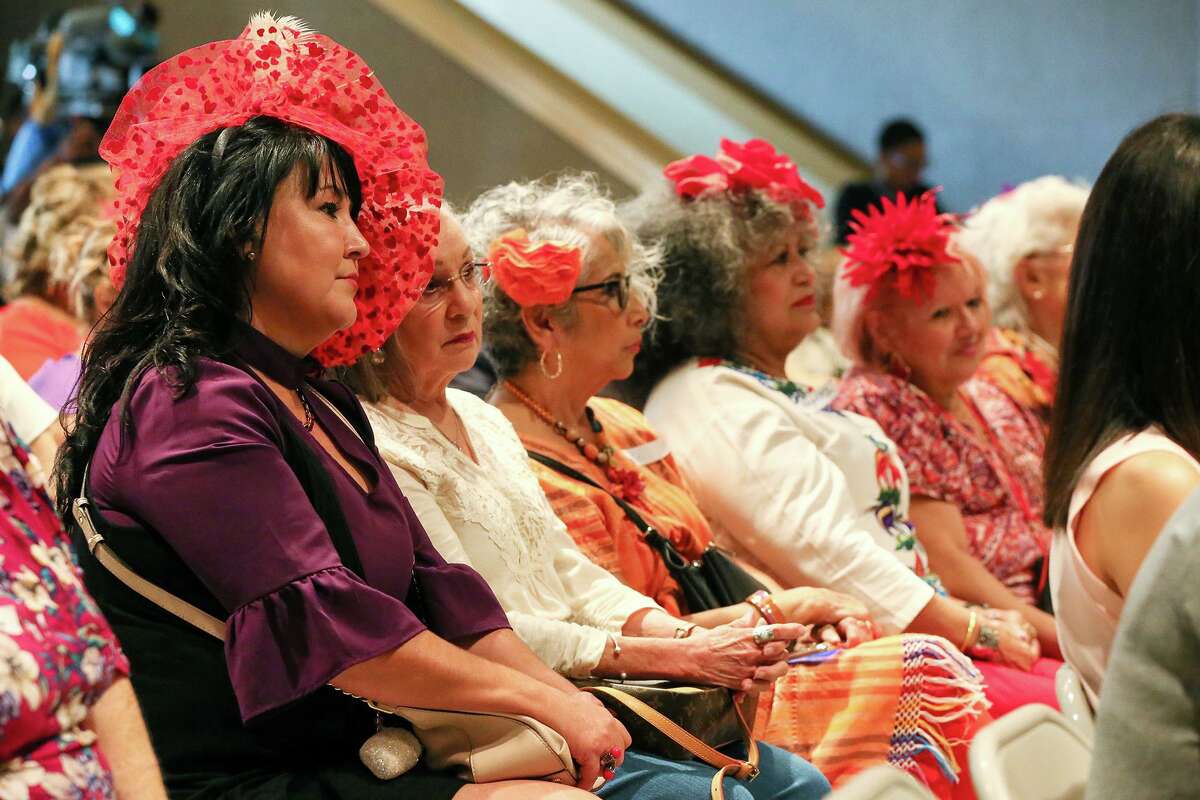Rosie Valdez, left, and members of the Dazzling Damas Red Hat Society are part of the Complete Count Committee, which is focused on the 2020 Census.