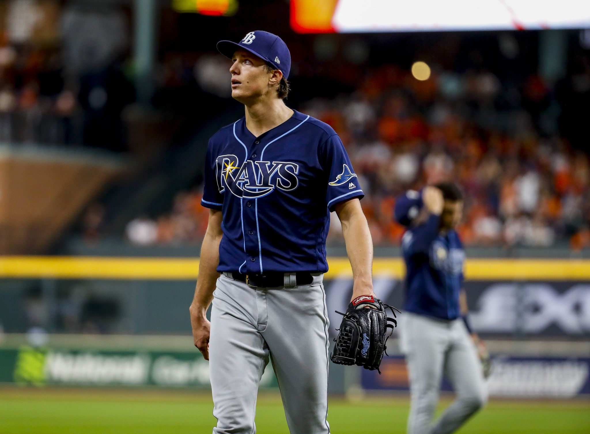 Tyler Glasnow of the Tampa Bay Rays poses for a photo during the